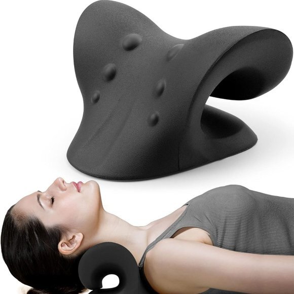 Neck and Shoulder Relaxer, Cervical Traction Device for TMJ Pain Relief and Cerv - Picture 1 of 6